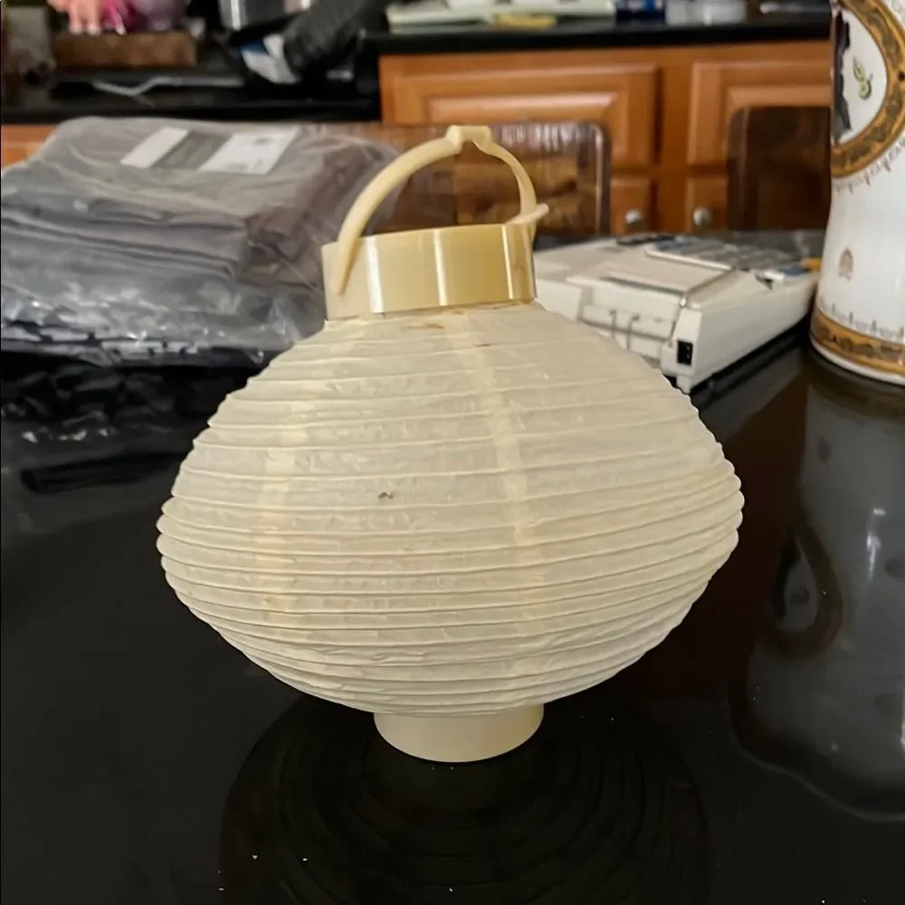 Ivory Paper Lantern Accent Light